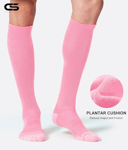 Image of CS CELERSPORT 2 Pack / 3 Pack Baseball Socks for Youth Kids and Adult Softball Soccer Socks Over the Calf Tube Socks