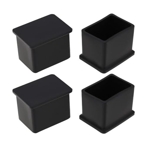 The Lord of the Tools Lot de 4 bouchons carrés en caoutchouc de 20 mm x 30 mm pour barres de toit carrées Protection contre les glissades