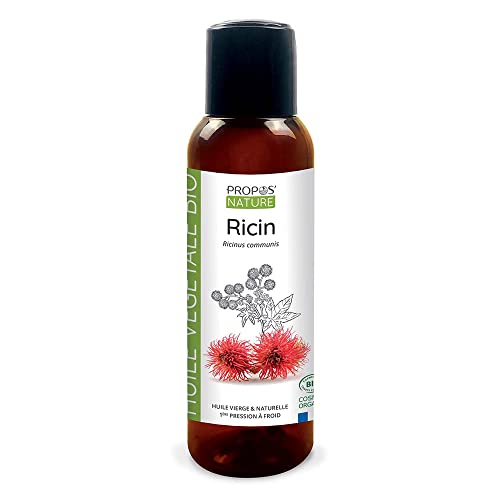 Huile de Ricin Bio - Ricinus communis seed oil - 100% pure et naturelle - première pression à froid - 100ml - PROPOS'NATURE