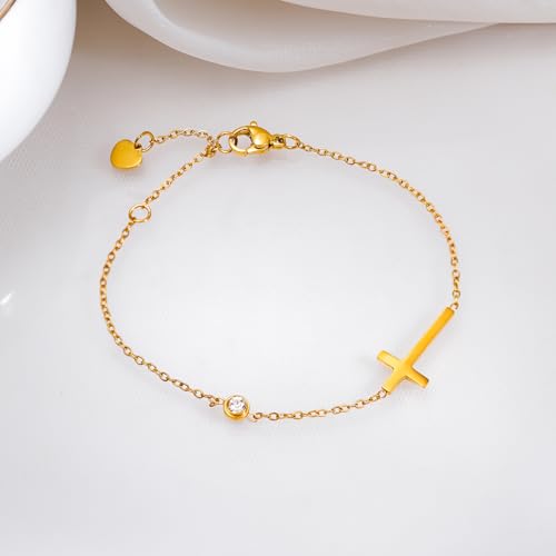Image of Rubans Demi Fine Stainless Steel Bracelet Waterproof Gift for Women & Girls