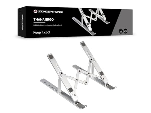 Support de refroidissement pour ordinateur portable 15,6" Conceptronic THANA04S aluminium