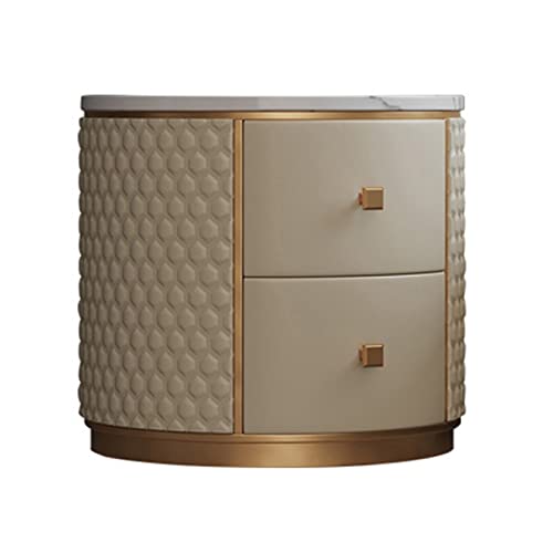 Table Ronde en Marbre et Meuble Rangement Minimaliste Moderne