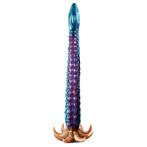 Image of Long Tentacle Dildo, 19 inch Realistic Anal Plug with Strong Suction Cup, Large AnalDildo for Deepest Sex, Soft Dildo Easy to Clean Big Dildos Adult Toys & Games