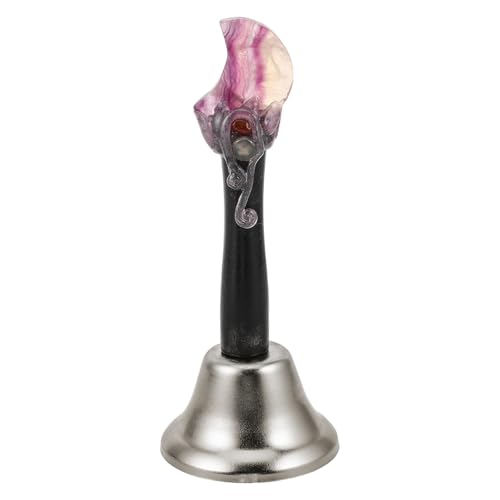 Clochette à main sonore en pierre de cristal pour décoration de bureau