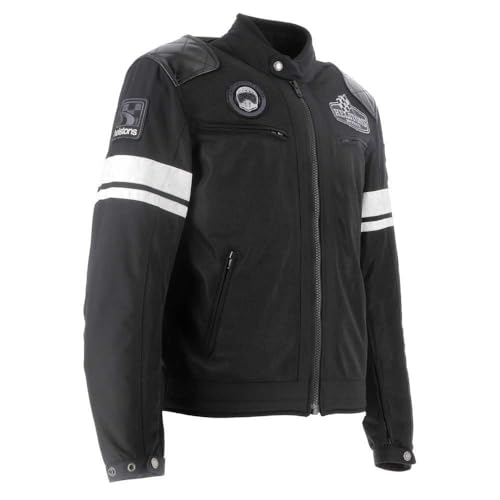 Veste textile de moto Helstons Revolte Air schwarz M