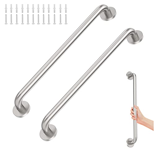 2 Pack 24 inch Shower Grab Bars 1.25 inch ADA Safety Grab Bars for Bathroom 500 lbs Support 304...