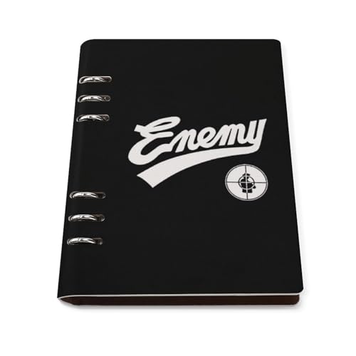 パブリック・エネミー ルーズリーフ 手帳 システム手帳 6穴 リング ノート ビジネス手帳 A5 バインダーノート メモ帳 手帳カバー はがせる オフィス用品 文房具 ギフト高級 防水 PU革製