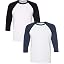(1) White/Black + (1) White/Navy