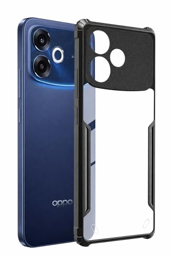 Image of SPAZY CASE Oppo F33 Pro 5G Back Cover | Transparent Crystal Clear Hard PC Back Case with TPU Bumper, Drop Protection Case Cover for Oppo F33 Pro 5G