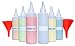 Premium Plastic Squeeze Squirt Bottles for Sauces with Leak-Proof Cap (16 oz, 6 pack) with Writable Exterior and Funnels | Ideal for Condiments, Ketchup, BBQ, Dressing, Paint, Workshop and Pancake Art