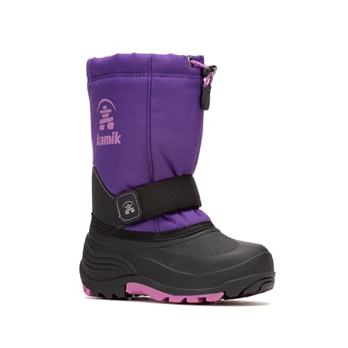 Kamik Kids Rocket Insulated Winter Boots,Purple/Orchid,4