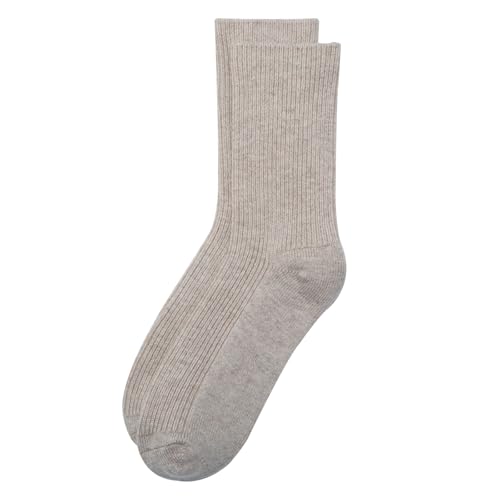 Image of MELUSA Wool Cashmere Socks for Women, Super Soft Warm Cozy Winter Gift Crew Socks