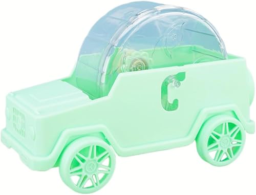 LONGMUN 車型ハムスター回し車 回し車 静か 車輪 ハーモニー ホイール ストレス解消 小動物 ランニング 静音 ゴールデンハムスター デグー ドワーフハムスター 運動不足対策 ンニングホイール ゼリーホイール まわし車 安定 走りやすい クリアーカ