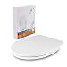 Produktbild Ziigo Toilettendeckel Oval Klodeckel,mit Absenkautomatik - Toilettensitz Klo Deckel abnehmbar Klobrille antibakteriell, Quick-Release und einfache Montage WC Sitz (weiß)