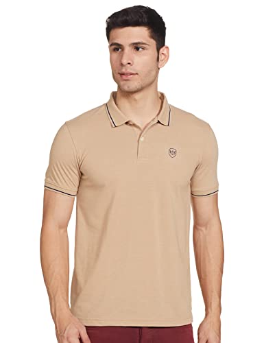 Image of Max Men's Polycotton Half Sleeves Regular Fit Solid Polo T-Shirt