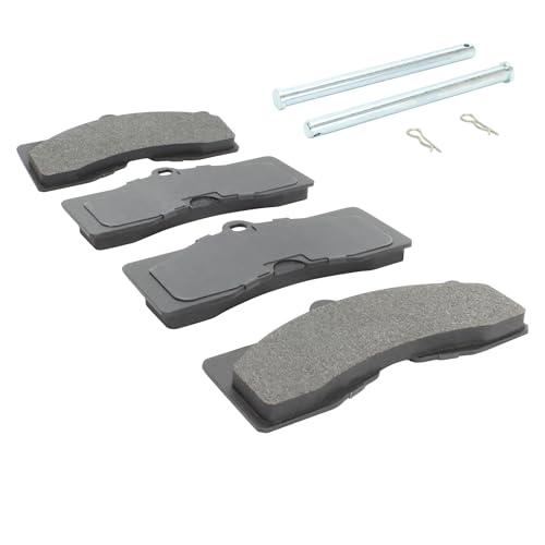Image of QUALITY-BUILT Front Semi-Metallic Brake Pads, Premium 1001-0008M, Compatible with 1965-1982 Chevrolet /Pontiac (Camaro,Corvette,Firebird)