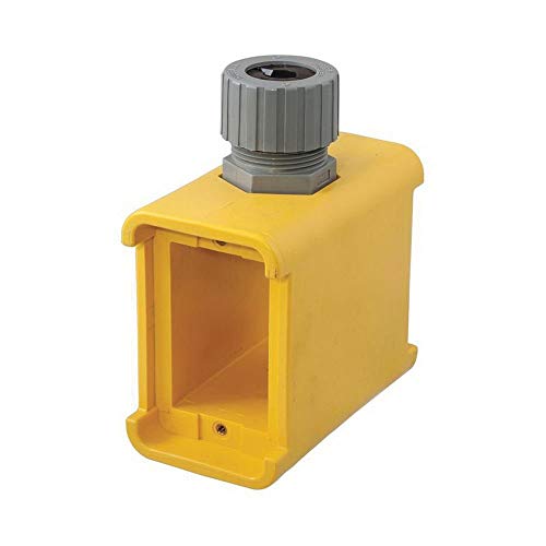 Hellermann Tyton TSRPI-JB1 Single Gang Junction Box, 1-1/4 Deep, PVC, Ivory by Hellermann Tyton