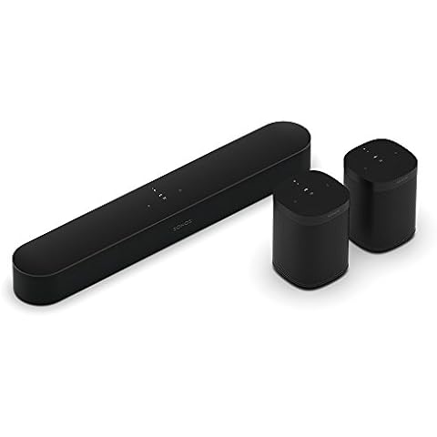 Sonos Beam Gen 2 Soundbar with Two One Gen2 Speakers Cover