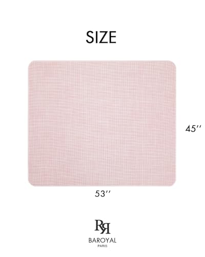 Image of BARoyal Office Chair Mat for Hardwood Floor Under Desk Computer Rolling Chair Mat for Wood /Tile Floor Non-Slip Heavy Duty Desk Rug PVC Plastic Hard Floor Protector 45 inch x 53 inch(Blush)