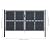 WIFESE Garden Gate Patio Temporary Steel Yard Metal Fence Door Animal Barrier Fencing Zippity Outdoor Fence Pool Gate Hardware Steel Bracket Garden Door Decorative Fences Patio Gate Frame Kit 118x79