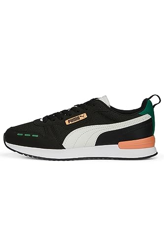 PUMA - Zapatillas negras para hombre, R78, color negro, Negro , 40.5 EU