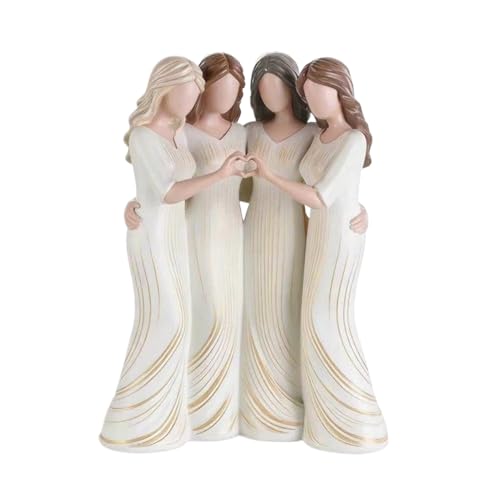 Genérico Figuren für Schwestern für Frauen | aus Harz mit exquisiter Bedeutung und Schönheit | Dekorative Statuen von Schwestern und Freundschaft – für Frauen, Mädchen, Mutter, Tochter Genérico Figuren für Schwestern für Frauen | aus Harz mit exquisiter Bedeutung und Schönheit | Dekorative Statuen von Schwestern und Freundschaft – für Frauen, Mädchen, Mutter, Tochter