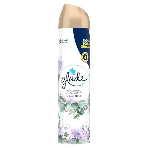 Glade Air Freshener, Aerosol Room Spray, Eucalyptus & Lavender, Single (1 x 300ml)