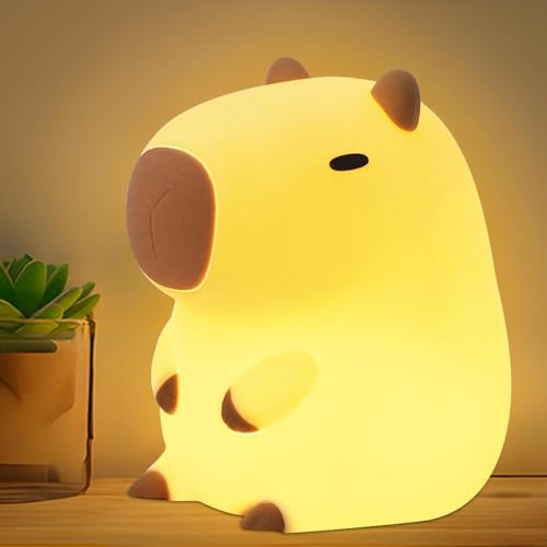 Lámpara de Mesa de Noche Silicona Capybara USB Recargable