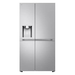 LG GSLE91MBAB Kühlschrank, Side by Side, Serie 900, B-Klassifizierung, ohne Wasseranschluss, 623 l, strukturierter Stahl, Anti-Fingerabdruck