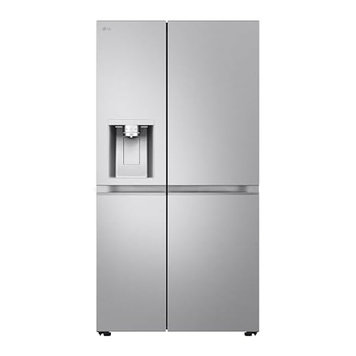 Frigorifero LG GSLE91MBAC Frigorifero Americano Side-by-Side, Classe C, Frigorifero No Frost, 628L, Wi-Fi, Tecnologia Door&Linear Cooling, Fresh Converter, Dispenser Senza Allaccio, UVnano, Metal Sorbet