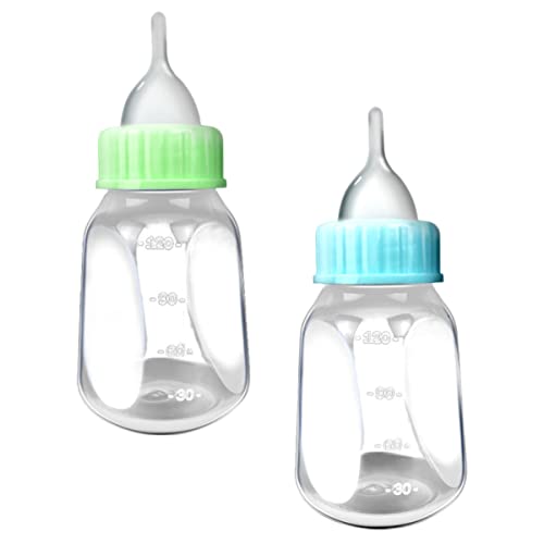Happyyami 1 Set Pet Feeder Pacifier Bottle for Puppies Kittens Lightweight Medicine Dispenser for Hand Feeding Newborn Animals Colors