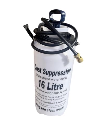 Image of 16L Dust Suppression Water Bottle with Brass Water Stop Connector for Petrol Cut Off Saws, Comes with a Complete Spare Parts Kit