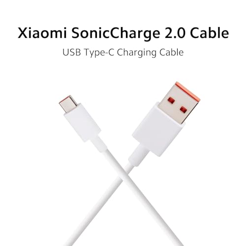 Image of Mi Xiaomi 33W Fast Charging Cable USB C Quick Charge 4.0 Soniccharge Cord Compatible with Mi, Redmi, iPhone 15 Pro Samsung Galaxy Android Phone Laptop PD Charging Cable (White)