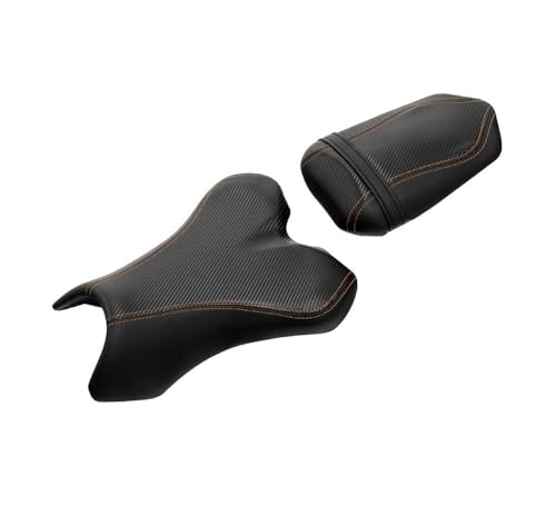 Selle passager et pilote pour YZF R1 2004-2006 moto avec surpiqûres orange