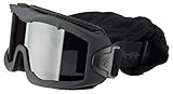 Lancer Tactical AERO Airsoft Tactical Safety Goggles -3mm Dual Pane Lens, Anti-Fog Glasses for Hunting and Cycling (Black)