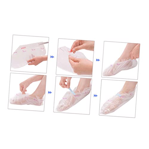 FRCOLOR 3Pcs 5 Pés Esfoliantes Máscaras Para Pés Massageador De Pés Máscaras Removedor De Calcanhar