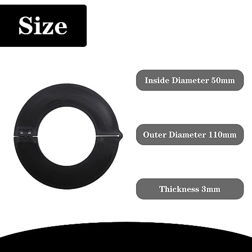 Image of 8 Pack 50MM Excavator Bucket Pin Shim Kit Detachable for Excavator and Skid Steer Fit for Cat Bobcat Deere Komatsu, 3mm Thickness
