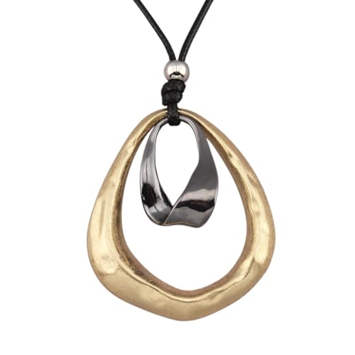 Kelake ���U�[�l�b�N���X ���f�B�[�X �����Y �e�B�[�� Vinatge �{�[�z�[ ���� �y���_���g �`���[�J�[ �W���G���[ �t�@�b�V���� �Z�[�^�[ �l�b�N���X ���߉\�Ȗ{�v�`�F�[���t��, 2XL, ���U�[, ��΂Ȃ�