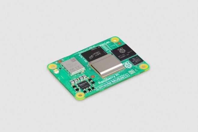 Raspberry Pi Compute Module 5 CM5108064 8GB LPDDR4 RAM 64GB eMMC Quad-Core ARM Cortex-A76 2.4GHz Wi-Fi Bluetooth 5.0