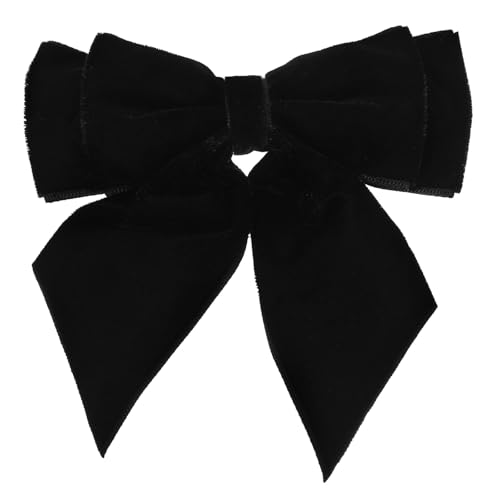 COLLBATH Large Bow Brooch for Women Velvet Fabric Bow Tie Decoration Pre Tied Bowknot Brooch for Dresses Outfits Parties Events