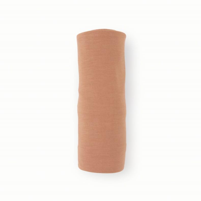 Image of Little Unicorn Premium Stretch Knit Swaddle Blanket | Super Soft with Optimal Stretch & Breathability for swaddling (Terracotta)