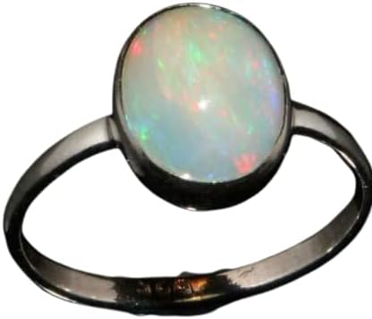 Sterling Silver 925 Natural Ethiopian Opal Ring, Gemstone Jewelry, Opal Delicate Ring For Women/Men