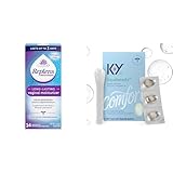 Replens Long-Lasting Vaginal Moisturizer, 14ct with Reusable applicator & K-Y Liquibeads for Women, Vaginal Moisturizer, Silicone Lube Vaginal Suppository, Vaginal Lubricant