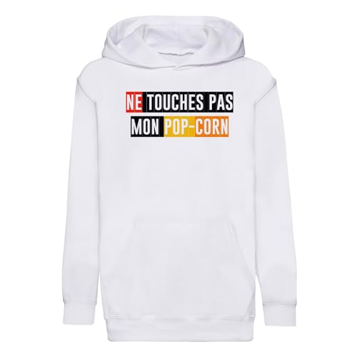 Sweat à capuche enfant idée cadeau anniversaire drôle pop corn