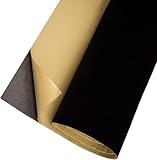 Self Adhesive Felt Fabric, Soft Velvet Drawer Liner, DIY Velvet Fabric for Art & Crafts, Jewelry Box Felt Liner, Solid Color Felt Wallpaper(17.7' x 78.7', Black)