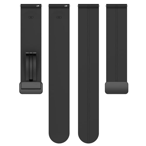 Image of LORENZ Silicone 22mm Replacement Watch Strap with Adjustable Magnetic Lock Feature