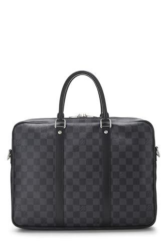 Louis Vuitton, Pre-Loved Damier Graphite Porte-Documents Voyage PM, Black