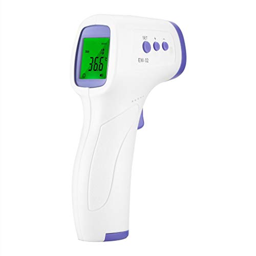 Thermometer for Adults Non-Contact Handheld Forehead Infrared for Baby Touchless Thermometer with Three Color Digital LCD Display for Face Ear Body Fever Alarm ?/? Switch Get Readings in 0.5 Second