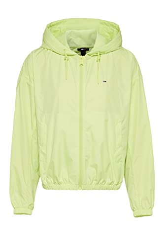 Tommy Jeans Damen TJW Yoke Tape Rib Windbreaker Windjacke, grün, Small