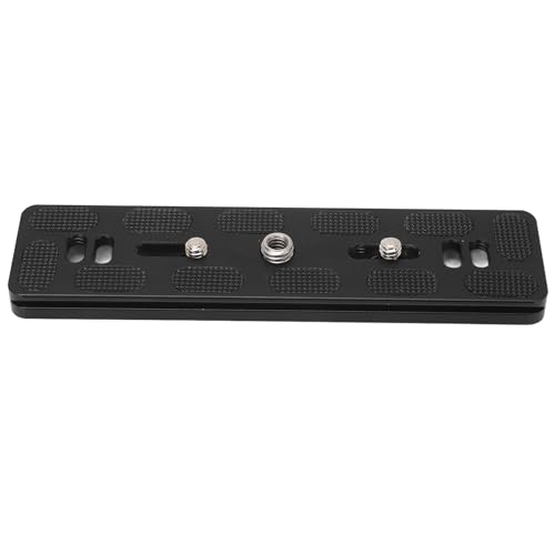 Image of C Plate 15cm, Mount QR Plate, Extended with 2x1 /4in 1x3 /8in Thread, Weight Aluminum y Tr QR for DSLR Cs and Video Equipment